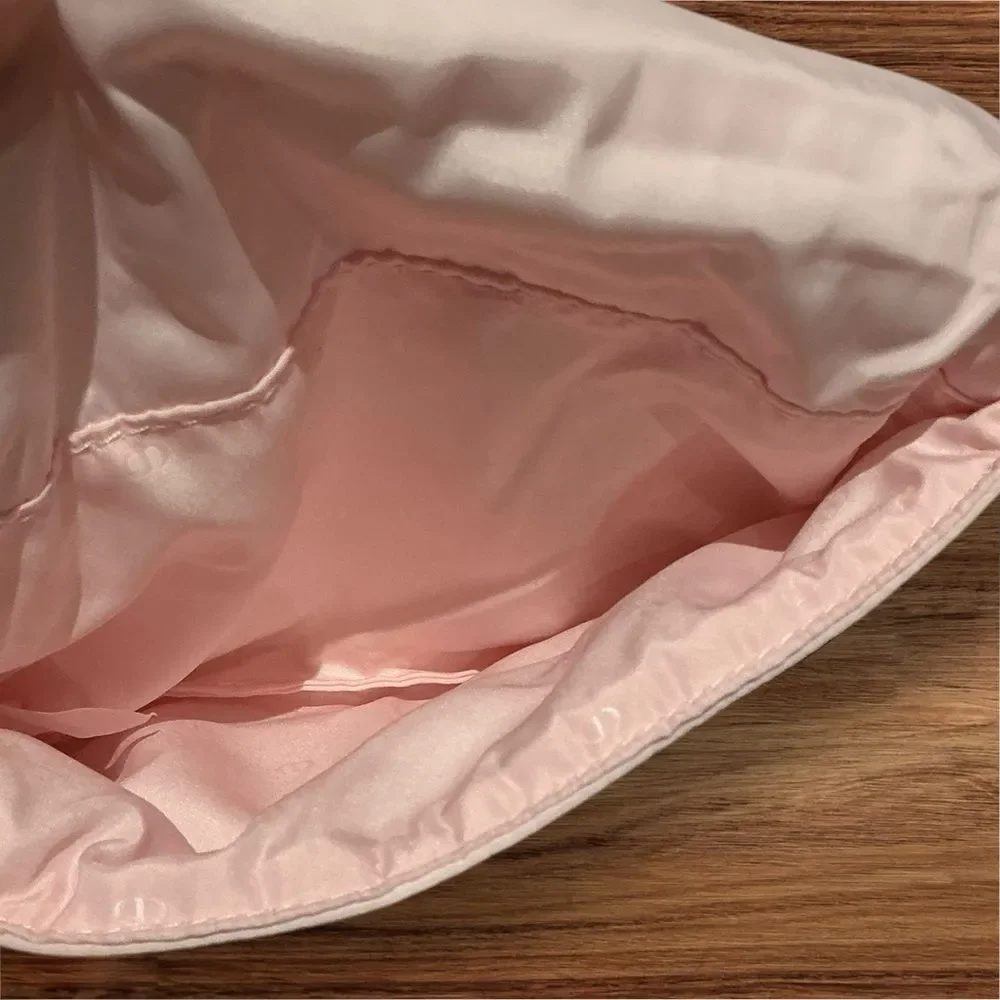 Dior Pink Foldable Cosmetic Pouch Clutch Travel Makeup Bag Authentic